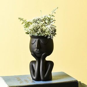 Wazon Ceramiczny "Ludzka Myśl" - Łączący Naturę I Sztukę