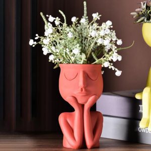 Wazon Ceramiczny "Ludzka Myśl" - Łączący Naturę I Sztukę
