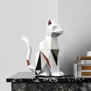 Luksusowa Abstrakcyjna Geometryczna Statua Zwierzęca