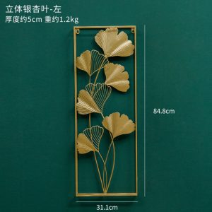 Liść Ginkgo - Ręcznie Wykuwana Dekoracja Ścienna