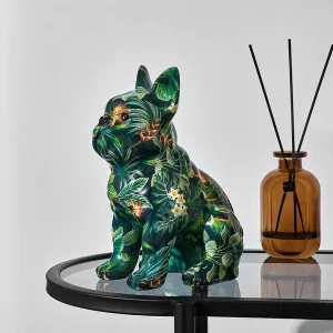 Rzeźba Malowany Bulldog - Zabawny Elegancki Akcent