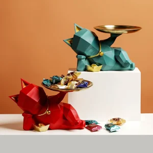 Ceramiczna Figurka -  Geometryczny Pies