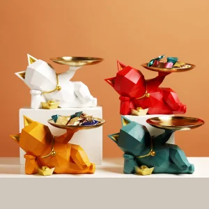 Ceramiczna Figurka -  Geometryczny Pies