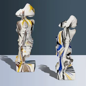 Złota Cisza Nordic - Elegancka Statua Żywicy