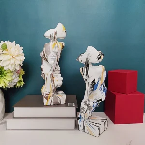 Złota Cisza Nordic - Elegancka Statua Żywicy