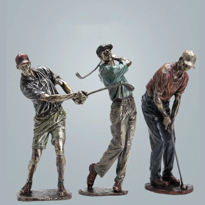 Figurki Golfisty z Żywicy - Idealna Dekoracja Domu i Biura