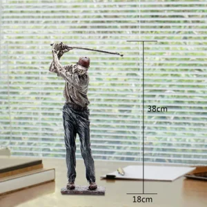 Figurki Golfisty z Żywicy - Idealna Dekoracja Domu i Biura