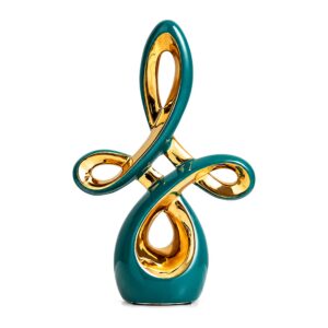 Abstrakcyjne Figury Nordic - Nowoczesne Dekoracje - Large Golden Green A