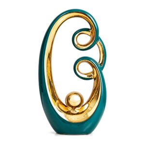 Abstrakcyjne Figury Nordic - Nowoczesne Dekoracje - Large Golden Green B