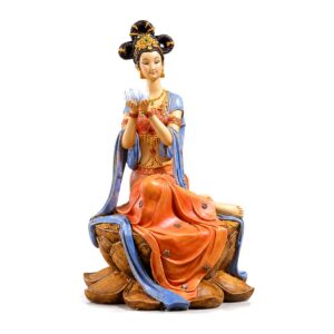 Rzemiosło w Stylu Chińskim  - Figurka Buddyjska Z Żywicy - 22x14cm