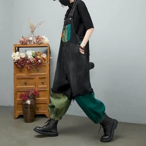 Damskie ogrodniczki jeansowe – stylowy  wybór w stylu Casual Vintage