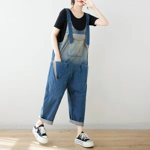 Modne drukowane ogrodniczki hip-hopowe – styl streetwear