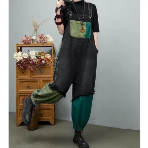Damskie ogrodniczki jeansowe – stylowy  wybór w stylu Casual Vintage