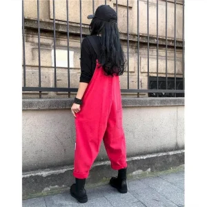 Jeansowe kombinezony damskie w stylu Casual z nadrukiem