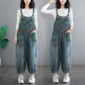 Vintage Jeans High Waist – Niebieskie Spodnie dla Stylowych Kobiet