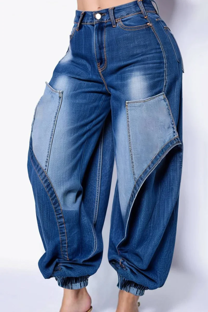 Damskie Jeansy Jogger Harem – Wygodne, Stylowe