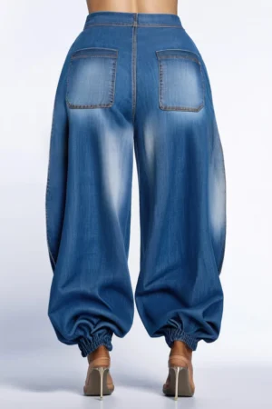 Damskie Jeansy Jogger Harem – Wygodne, Stylowe