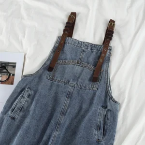 Ogrodniczki Damskie Denim – Stylowe Jeansy Modny Look na Co Dzień