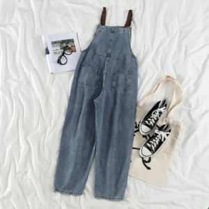 Ogrodniczki Damskie Denim – Stylowe Jeansy Modny Look na Co Dzień