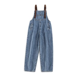 Ogrodniczki Damskie Denim – Stylowe Jeansy Modny Look na Co Dzień - Niebieski, L