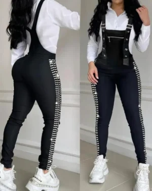 Ogrodniczki Damskie z Dżetami – Elegancki Look