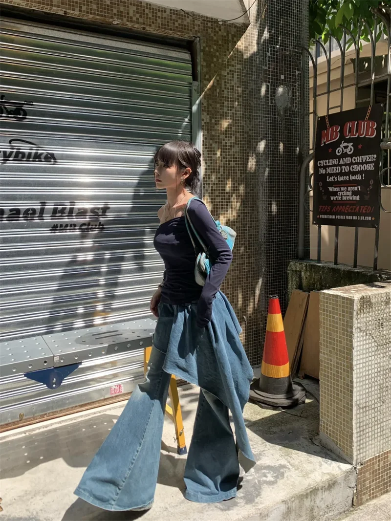 Damskie spodnie jeansowe Baggy Oversize Vintage