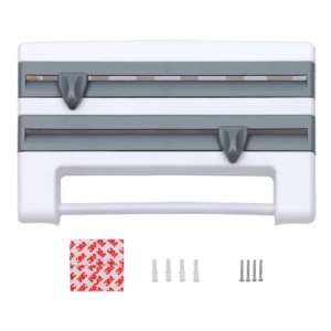Organizer ścienny na rolki kuchenne z górną półką - ujęcie produktu