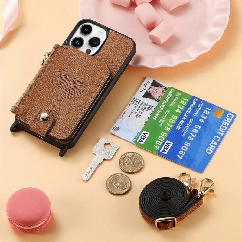 Etui na telefon z portfelem na karty, do iPhone