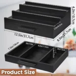 Rozsuwany organizer do szuflady z podłużnymi przegródkami - ujęcie produktu