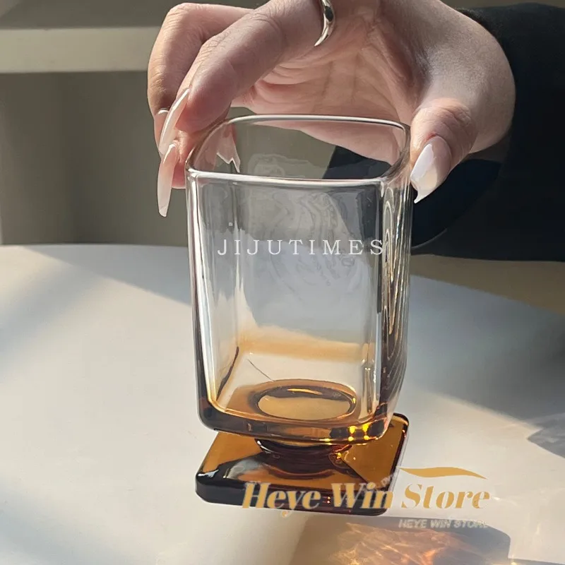 Kieliszek do whisky i soku gradientowy, w stylu vintage