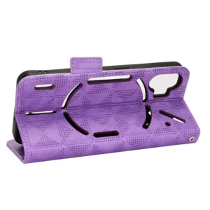 Etui na telefon z paskiem, z uchwytem, skórzane