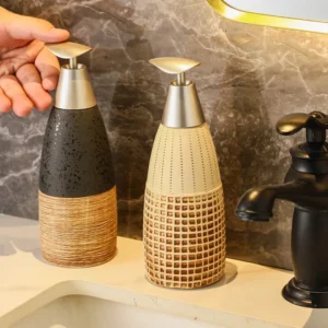 Dozownik do mydła ceramiczny, w stylu vintage, 400 ml