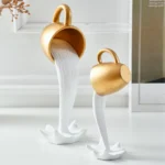 Dekoracja wiszący kubek do kawy z żywicy, 3D