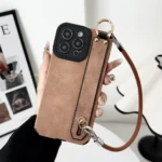 Etui na telefon z paskiem, skórzane, do iPhone