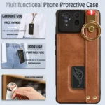 Etui na telefon z uchwytem, skórzane, do ASUS ROG Phone