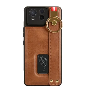 Etui na telefon z uchwytem, skórzane, do ASUS ROG Phone