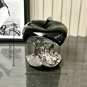 Statuetka jabłko dekoracyjne ceramiczna