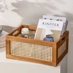Rattanowy koszyk do łazienki i kuchni