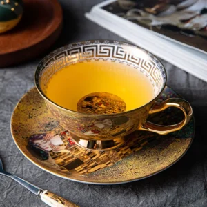 Zestaw do parzenia herbaty porcelanowy, z filiżankami