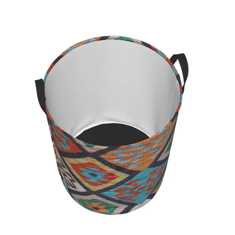 Kosz na pranie duży, w stylu boho
