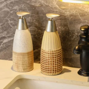 Dozownik do mydła ceramiczny, w stylu vintage, 400 ml