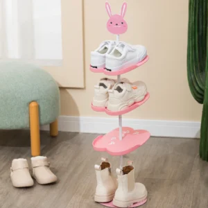 Wysoki stojak na buty z półokrągłymi półkami - ujęcie produktu
