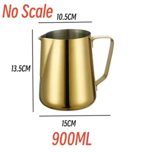 Dzbanek do spieniania mleka ze stali nierdzewnej, 900 ml