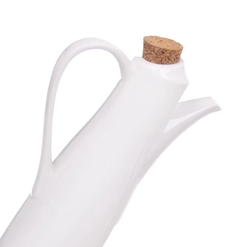 Porcelanowy zestaw przyprawników ze stojakiem 5 el.