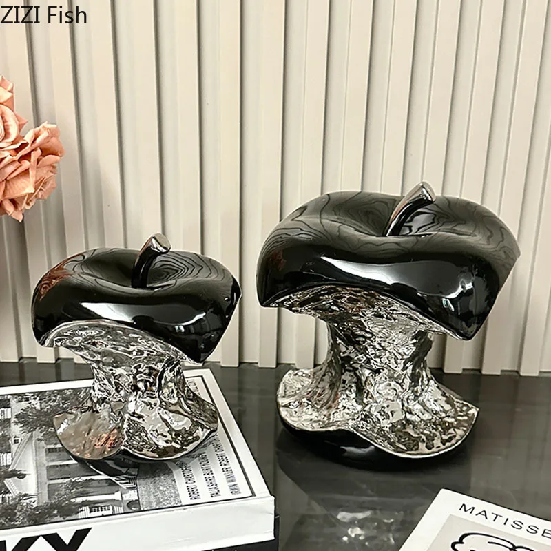 Statuetka jabłko dekoracyjne ceramiczna