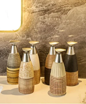 Dozownik do mydła ceramiczny, w stylu vintage, 400 ml