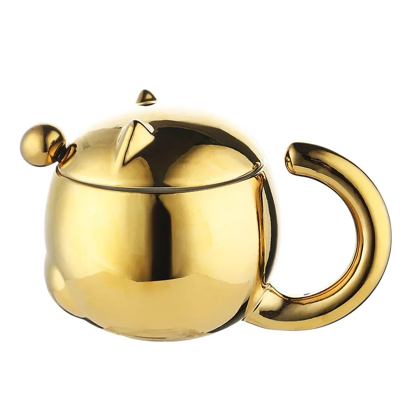 Kubek do kawy i herbaty ceramiczny, z pokrywką, 330ml