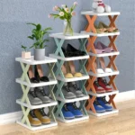 Wielopoziomowy stojak na buty ze skrzyżowanymi bokami - ujęcie produktu