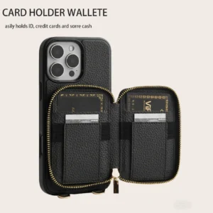 Etui do iPhone z rozpinanym portfelem na karty - ujęcie produktu