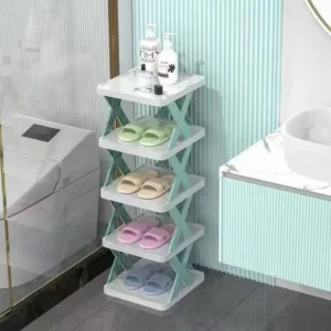 Wielopoziomowy stojak na buty ze skrzyżowanymi bokami - ujęcie produktu